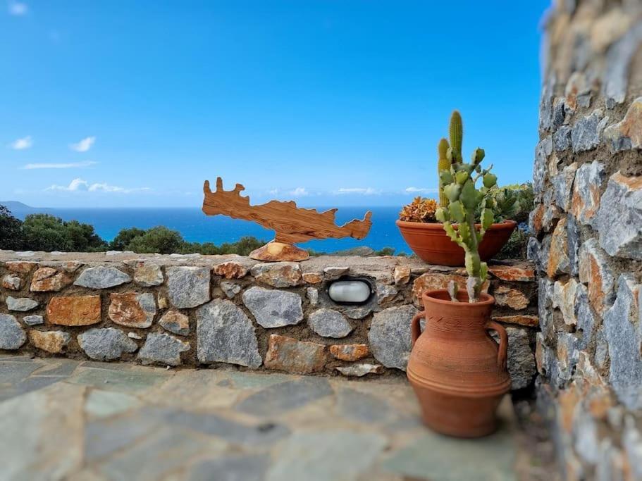 Villa Mavri Ruhige Private Pool Villa, Meerblick Agia Paraskevi  Eksteriør billede
