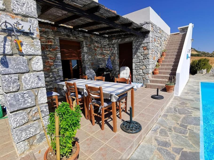 Villa Mavri Ruhige Private Pool Villa, Meerblick Agia Paraskevi  Eksteriør billede