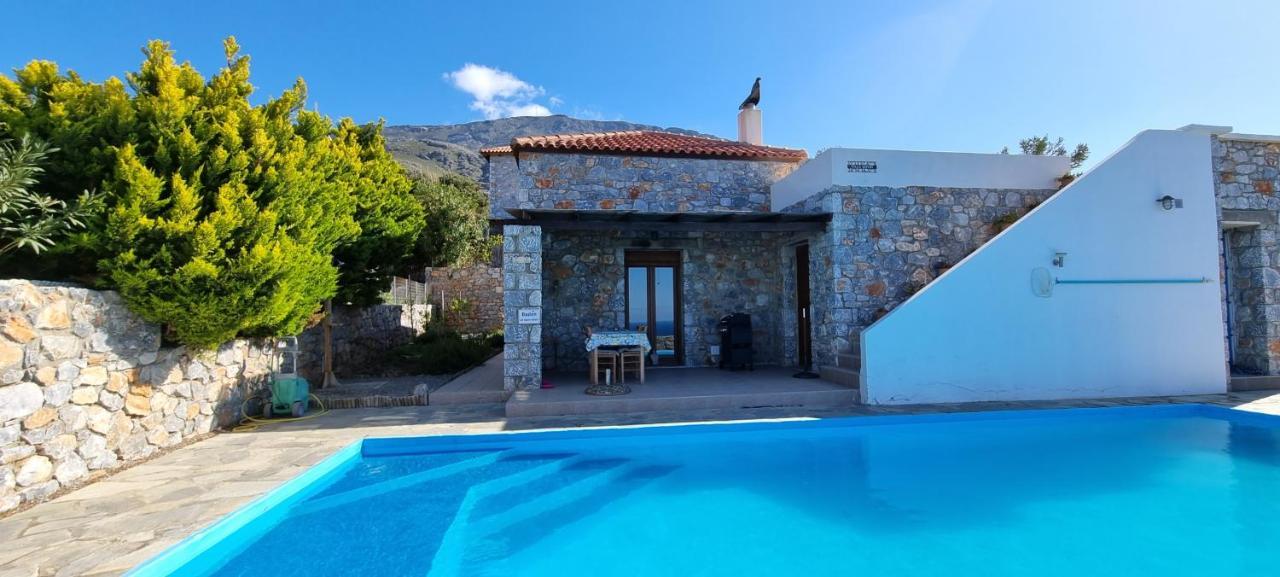 Villa Mavri Ruhige Private Pool Villa, Meerblick Agia Paraskevi  Eksteriør billede